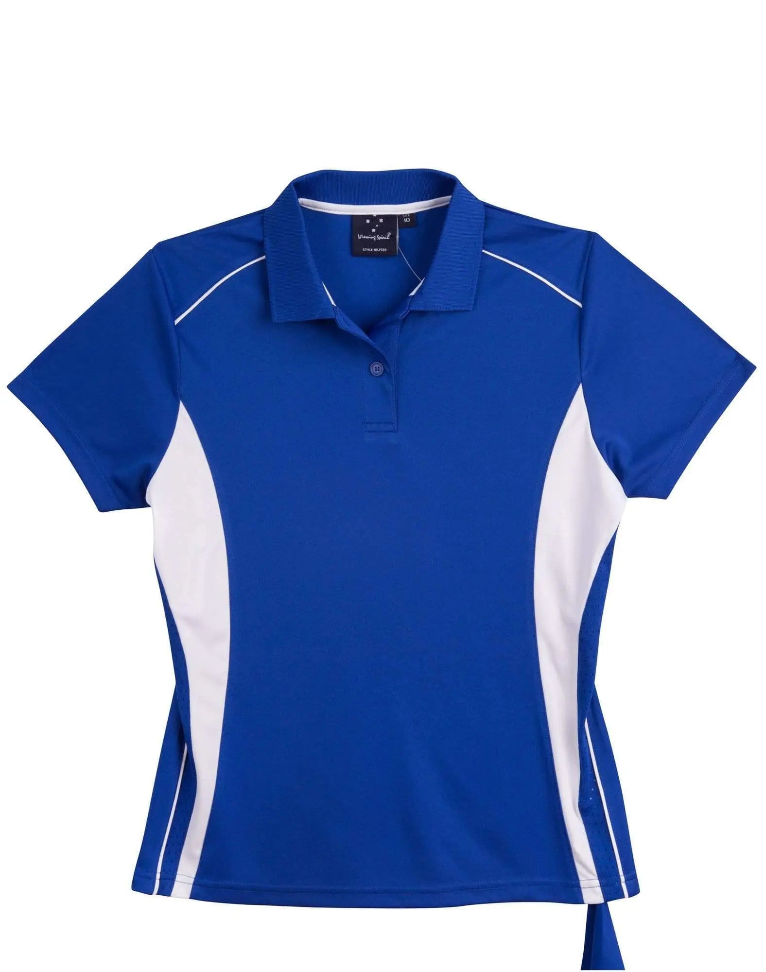 WINNING SPIRIT PURSUIT POLO Ladies' PS80 Casual Wear Winning Spirit Royal/White 8